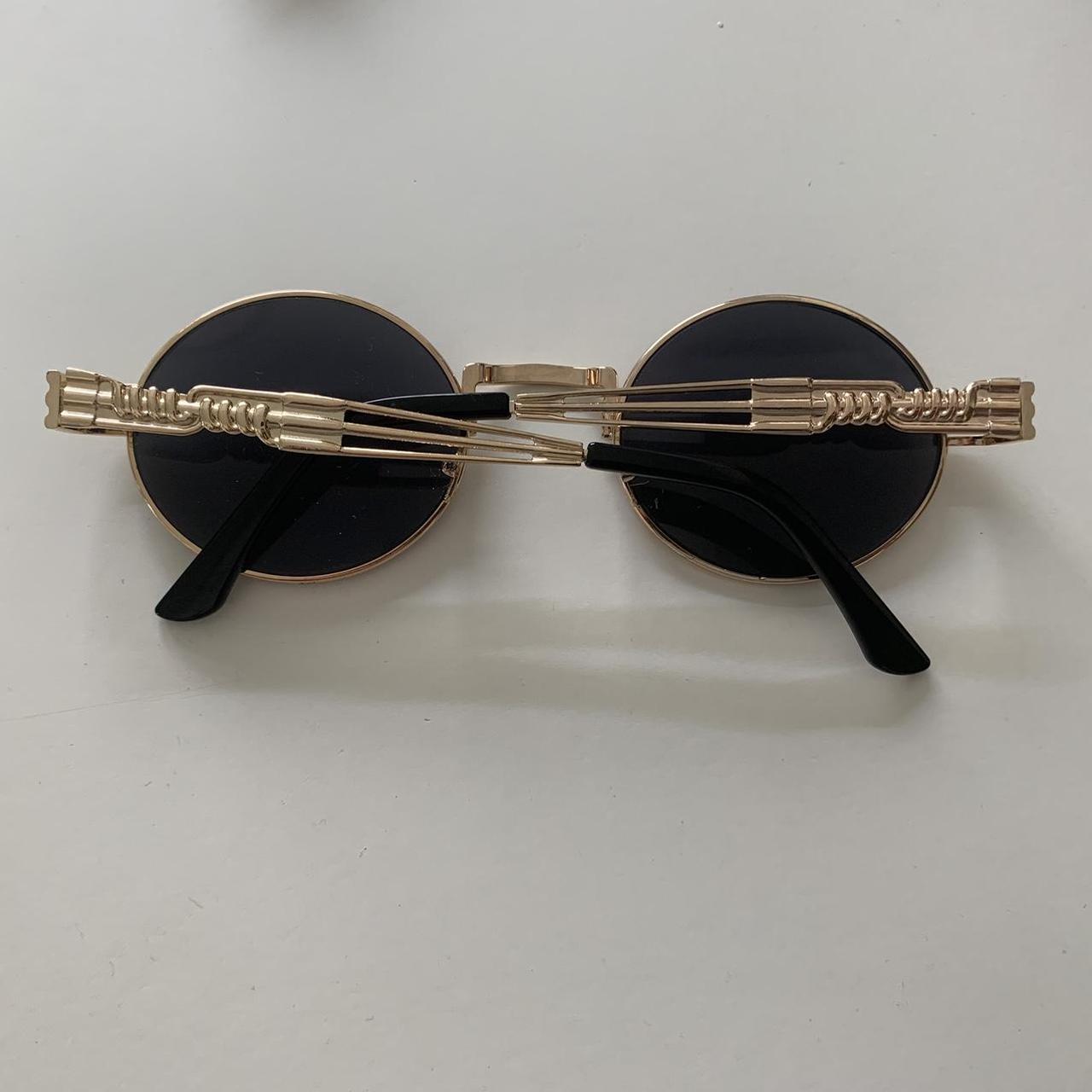 Gold Trim Sunglasses 90s Style, Perfect for summer... Depop