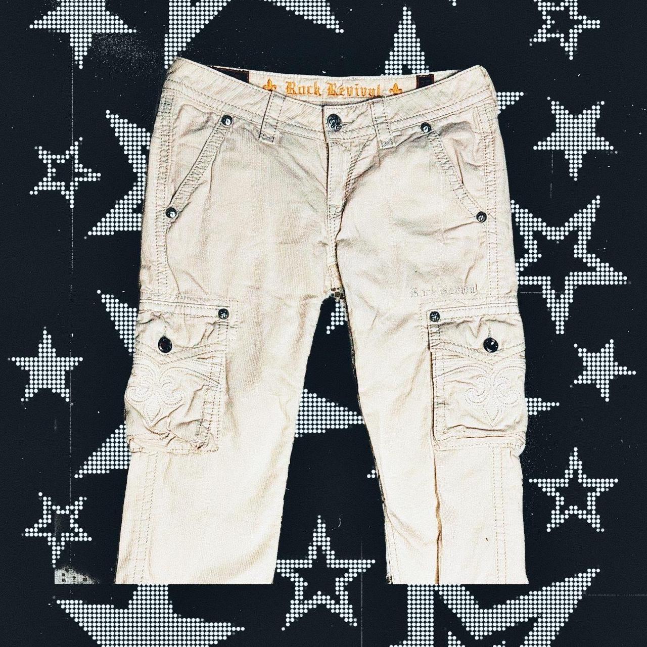 RockRevival Women's Capri Jeans Cream/Tan 25