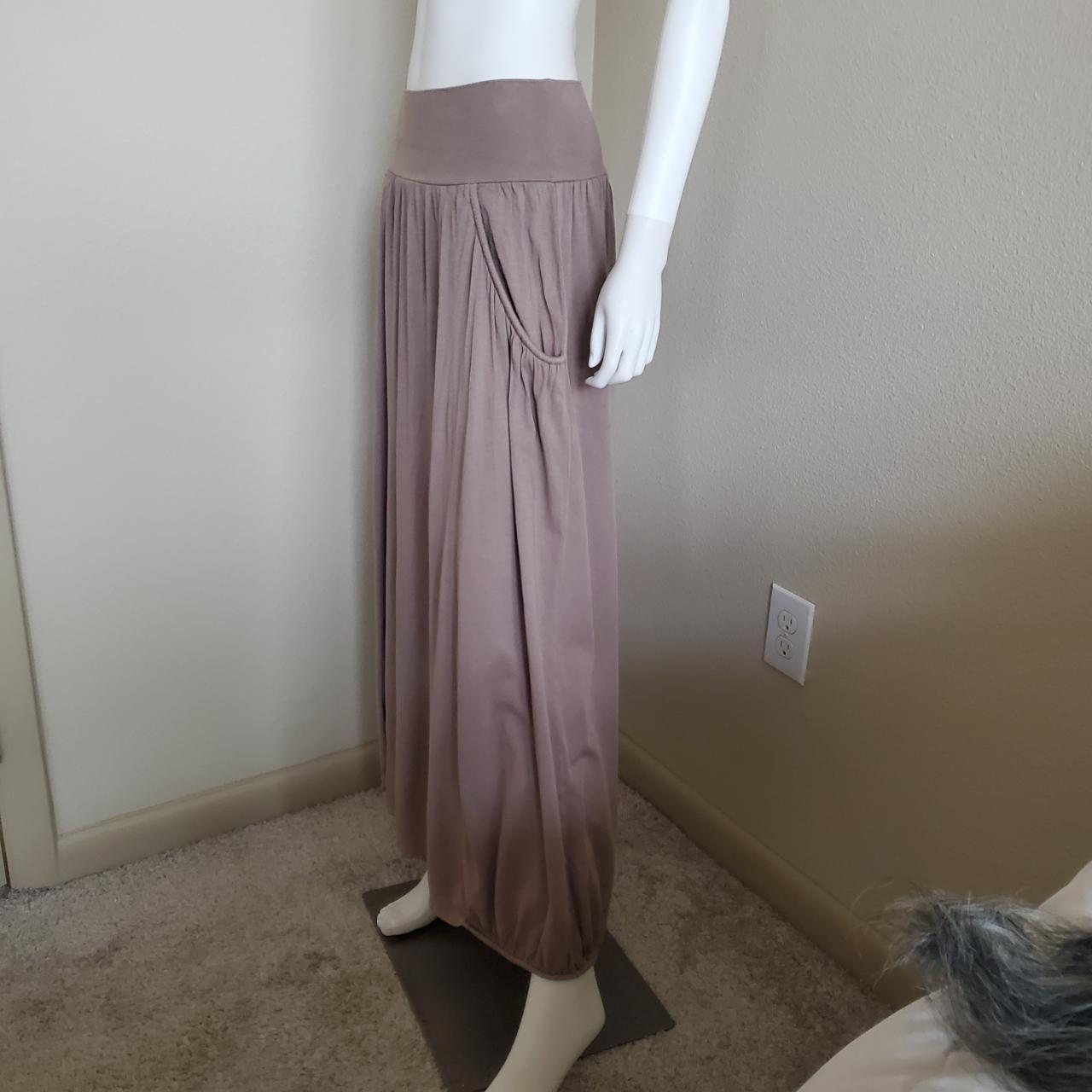 Hill Women's Tan and Cream Skirt Depop