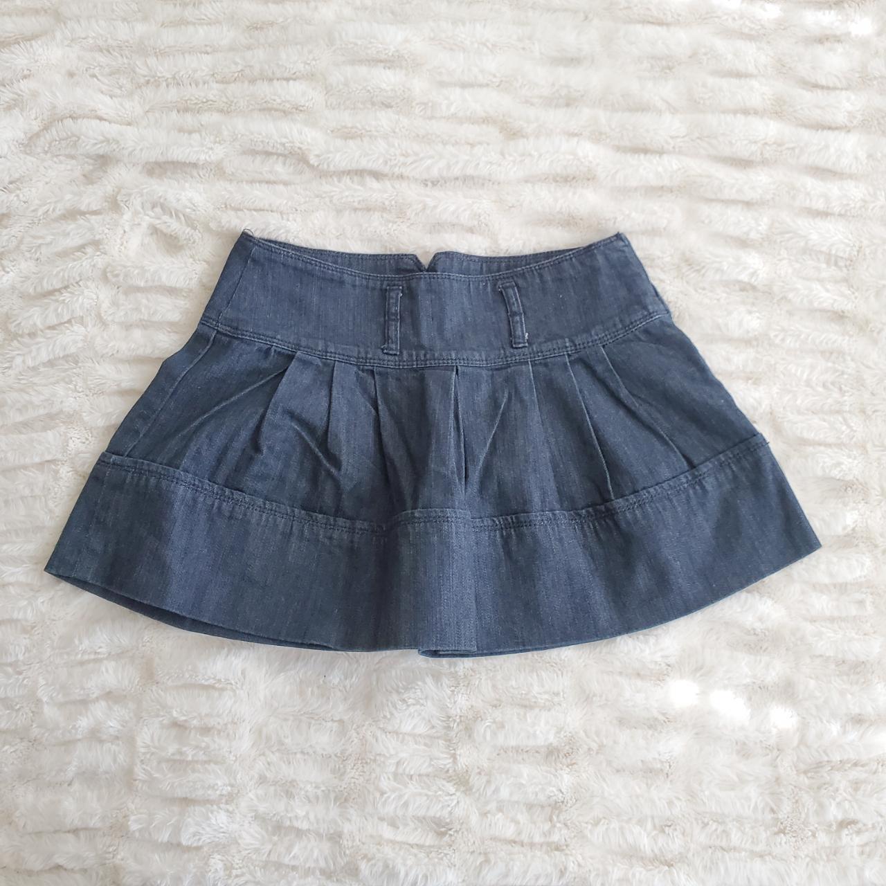 Candie's denim mini skirt, in good condition. Tag... - Depop