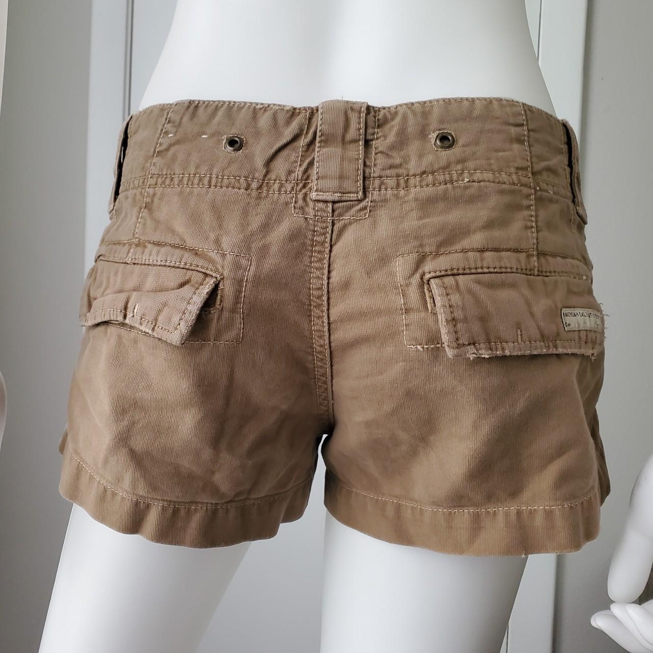 American Eagle tan or khaki low rise cargo shorts. Depop