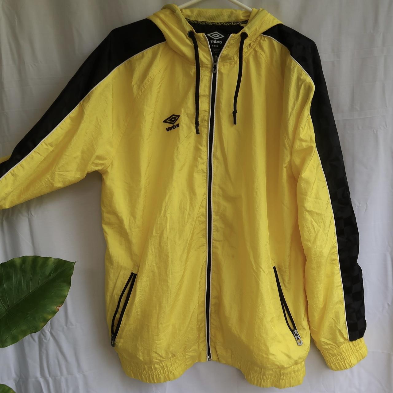 Yellow and black checkered on sale windbreaker