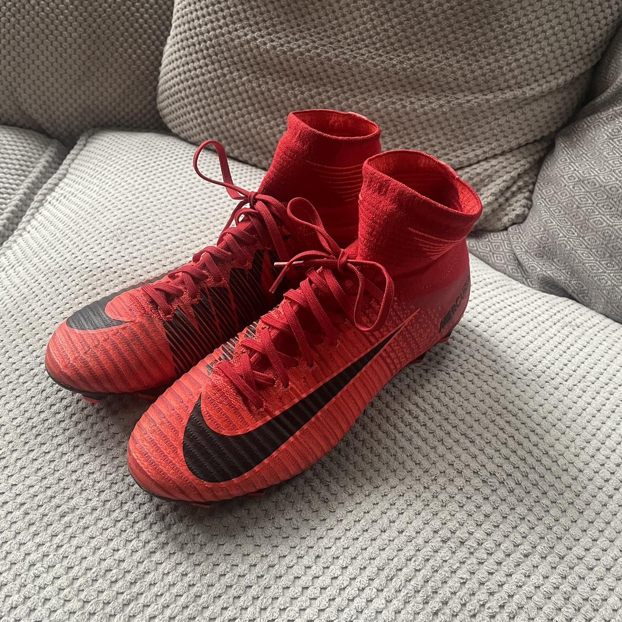 red nike mercurial superfly fg