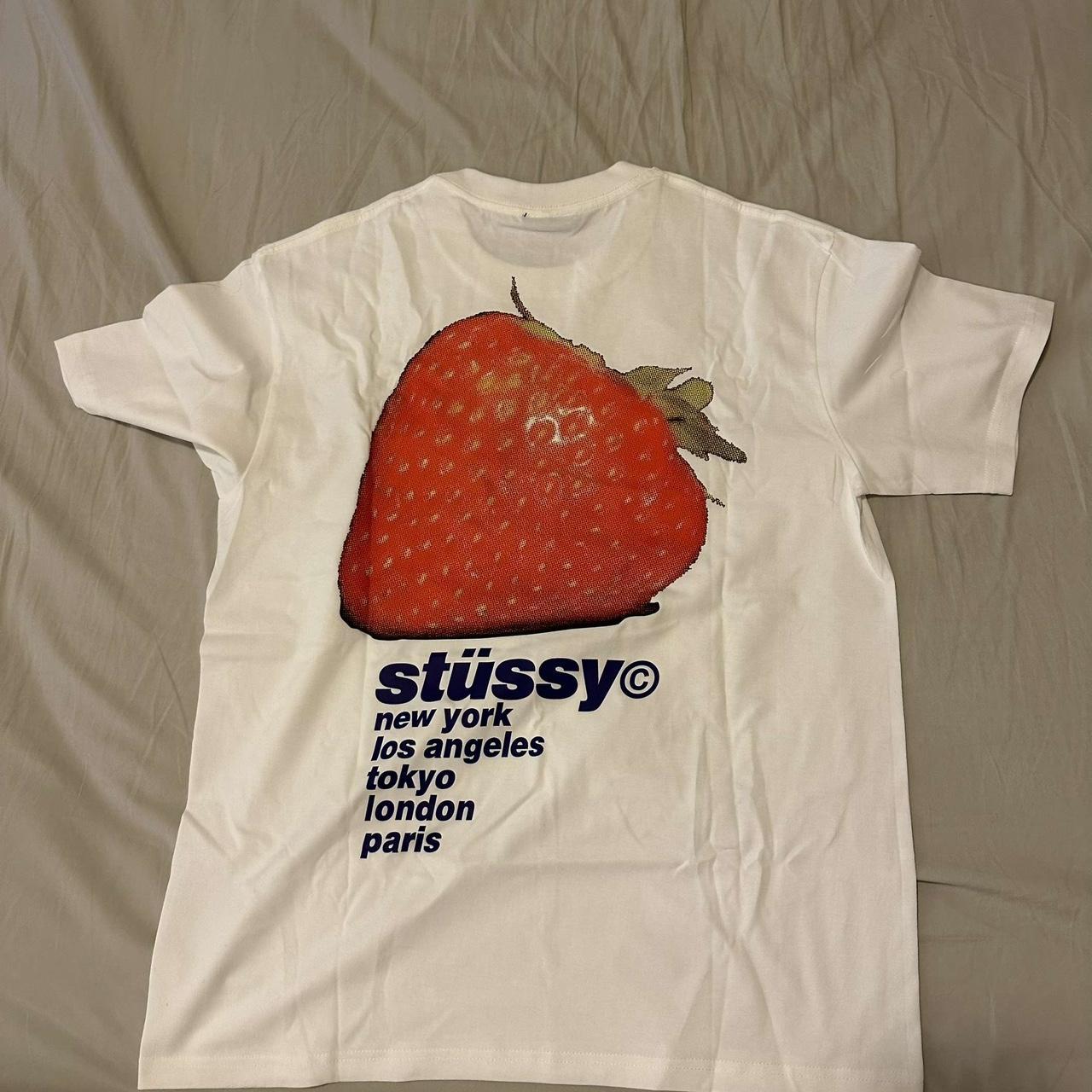 Stussy Strawberry Tee used a few times, great... - Depop