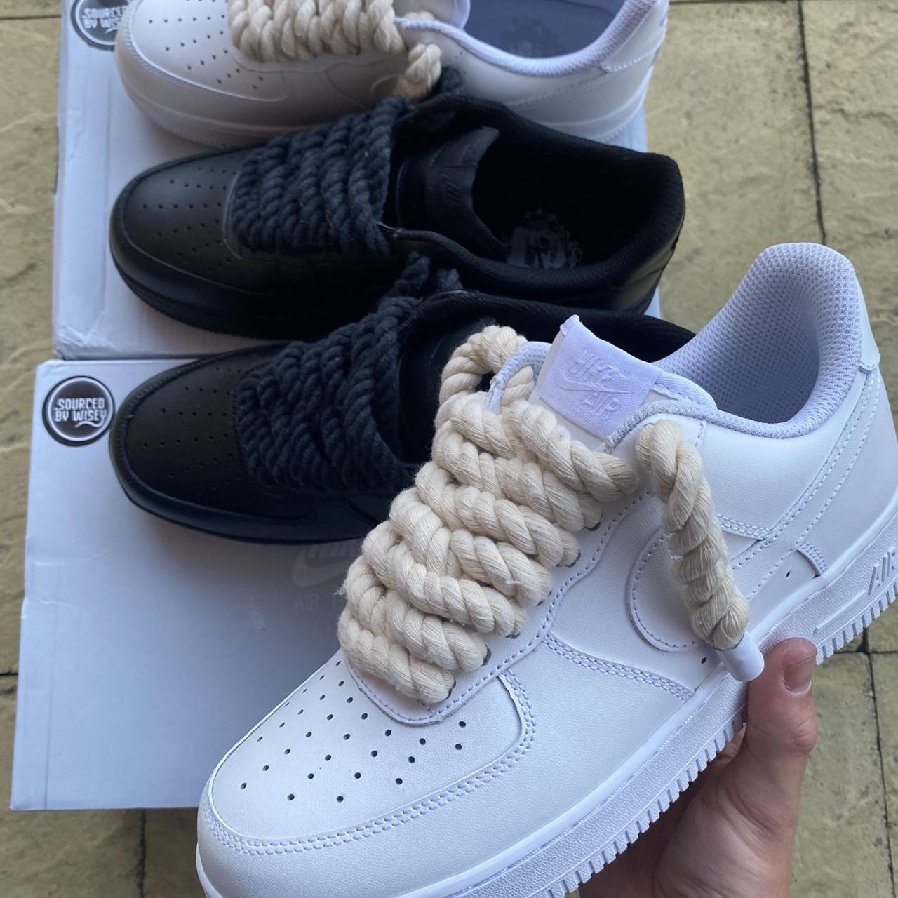 Rope Laces Air Force 1s 👟 Available in all sizes... - Depop