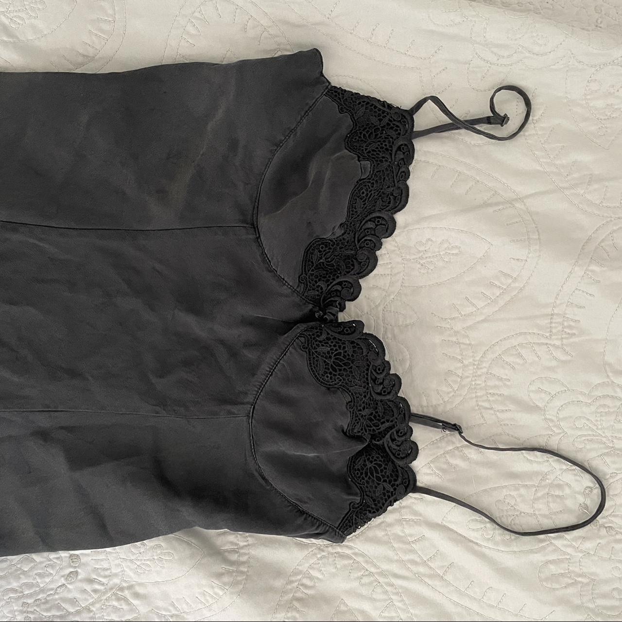 Black lace Victoria’s Secret slip dress (ON HOLD... - Depop