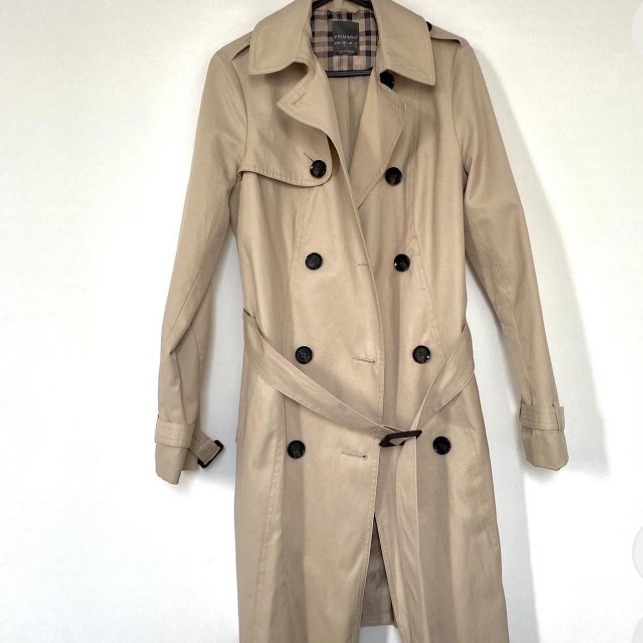 Beige primark trench coat Size 4 but would fit a... - Depop