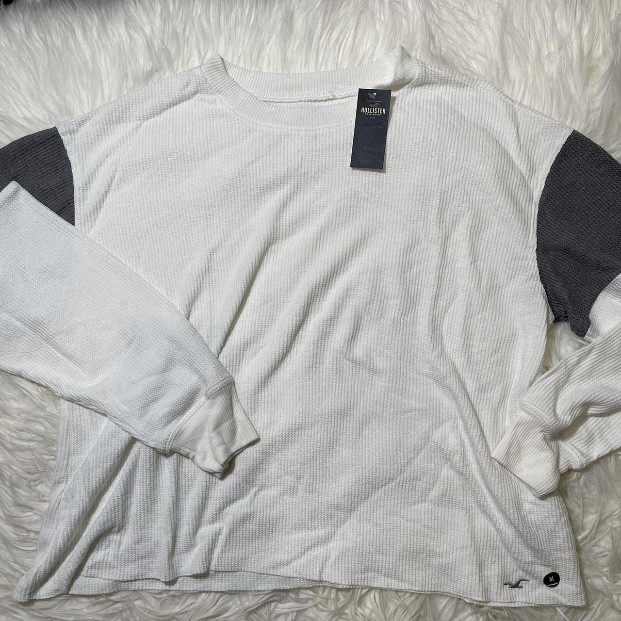 Hollister boyfriend tee In waffle knit textured and