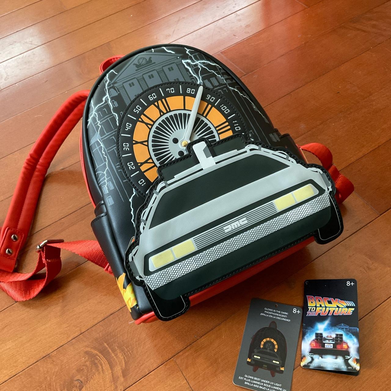 Loungefly Back to the Future mini backpack. Delorean Depop