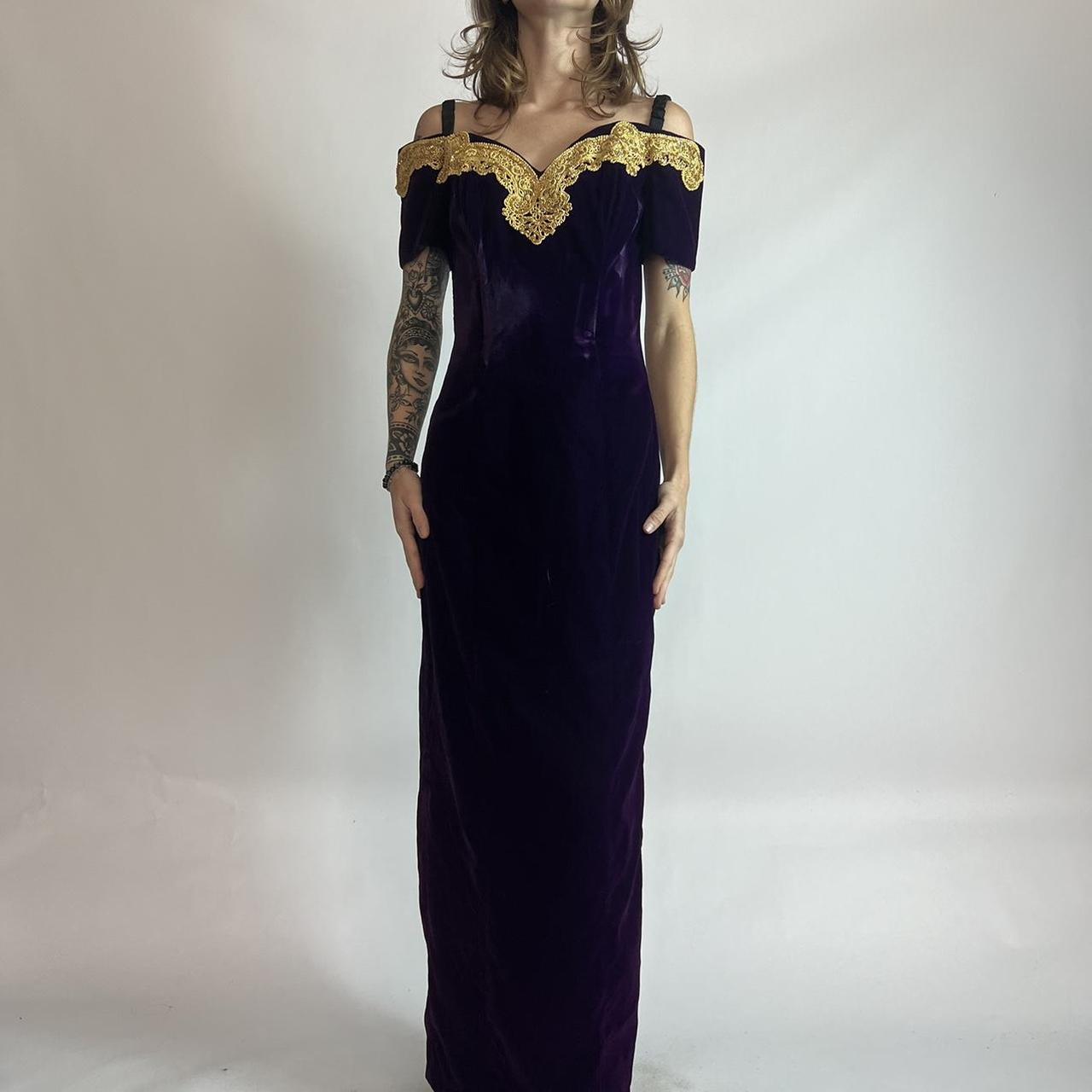 Vintage Early '90s Rampage Velvet popular Dress