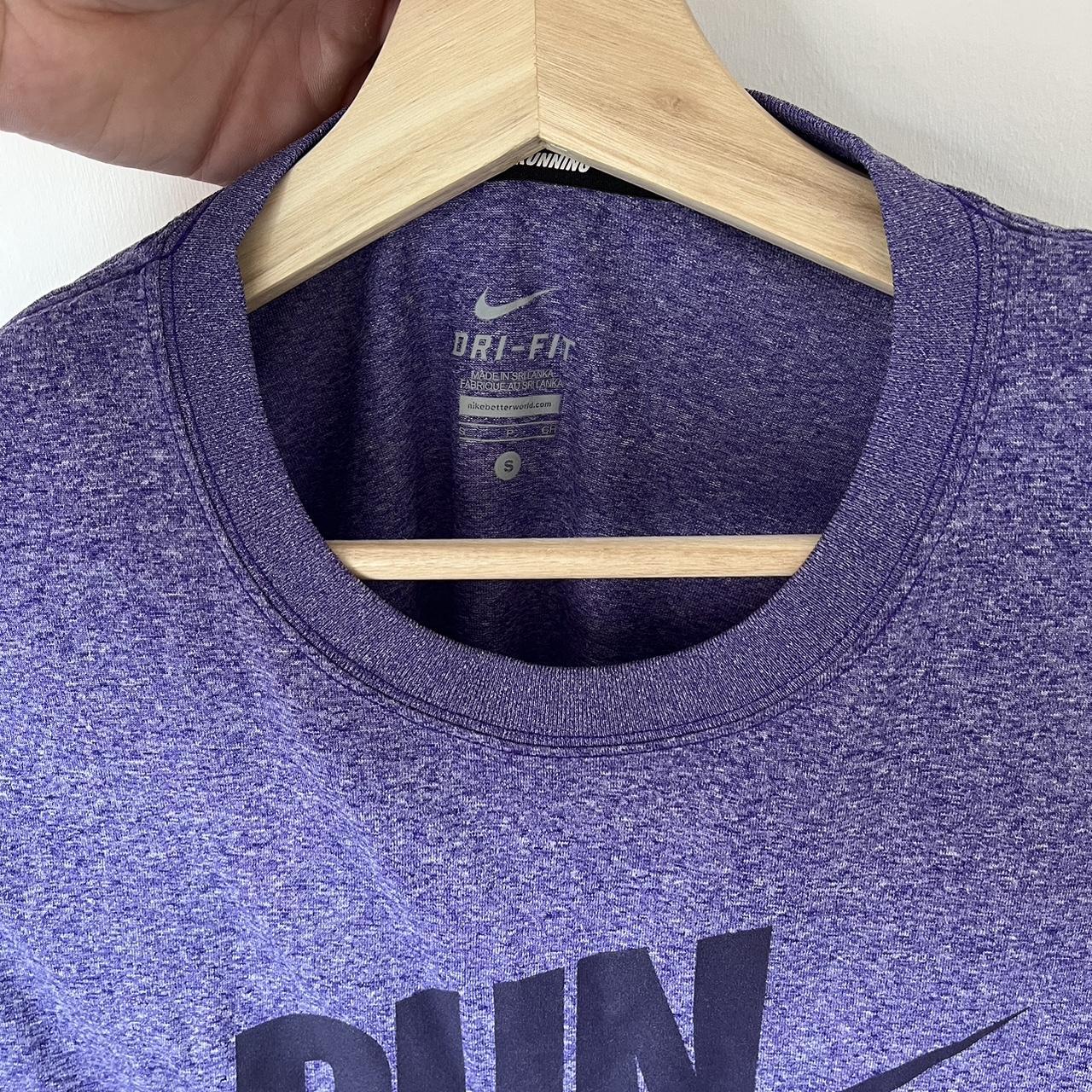 vivid purple nike shirt