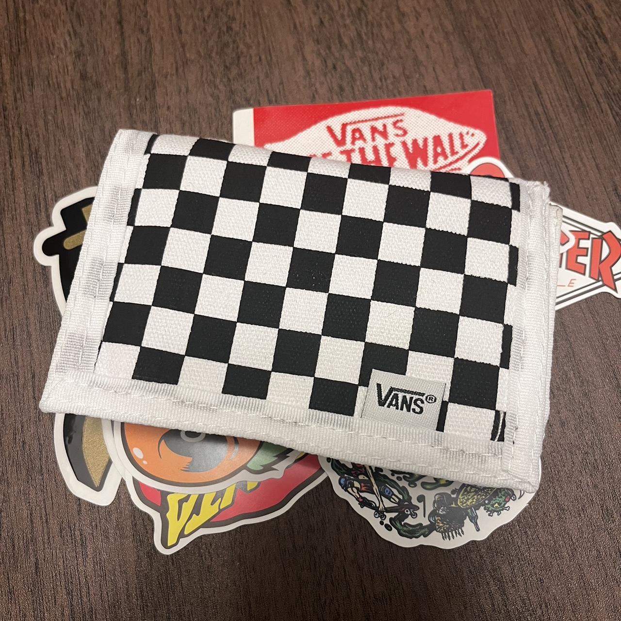 Vans Velcro wallet checkerboard Brand New With... Depop