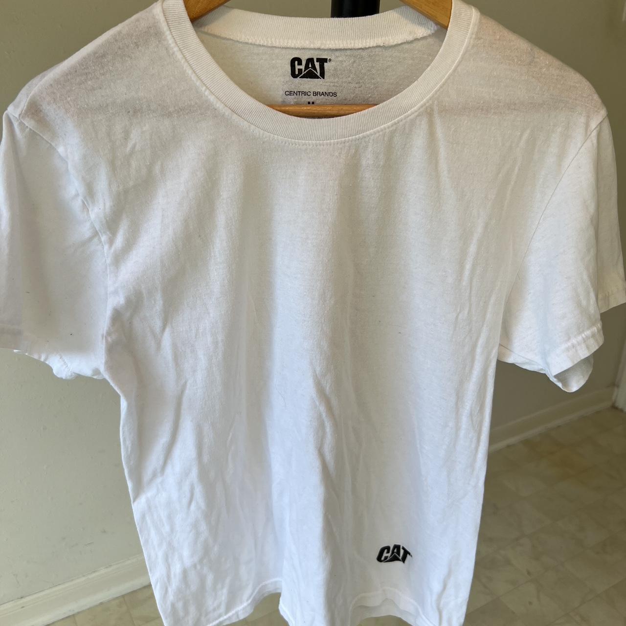 vintage men s CAT brand t shirt. Sport this around