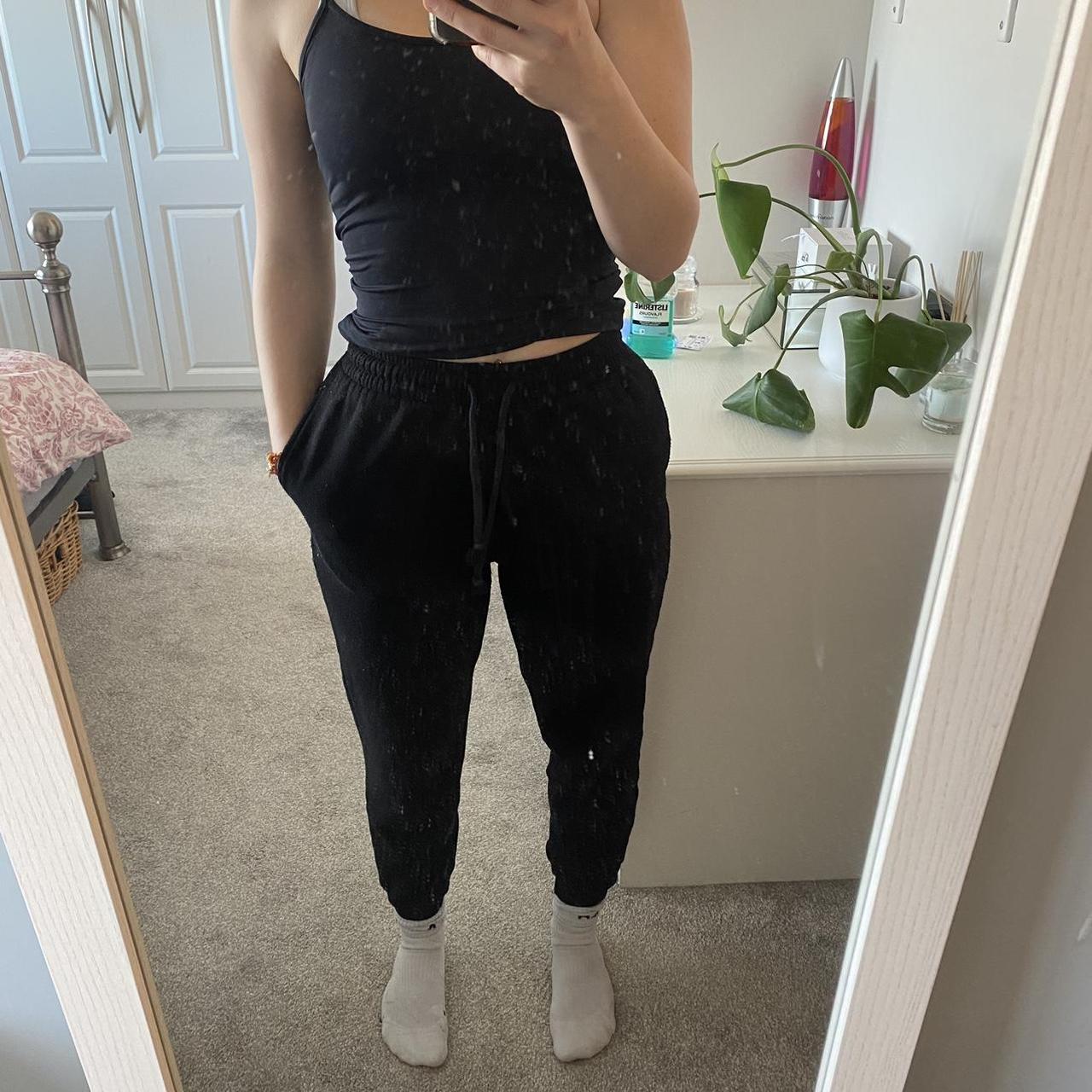 black joggers/sweatpants, UK size XS Good... Depop