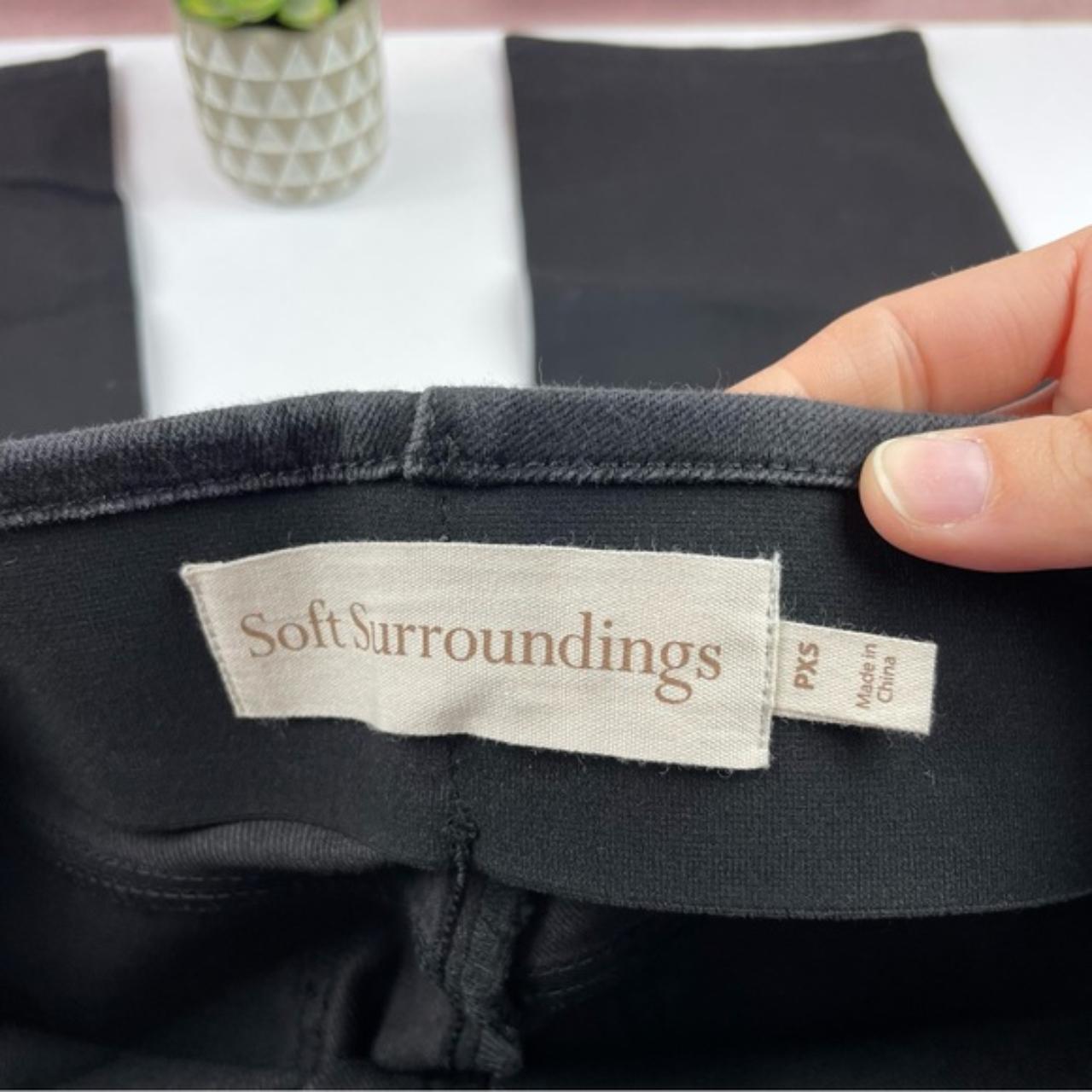 Soft Surroundings Pants Women's XLarge Cotton Black - Depop