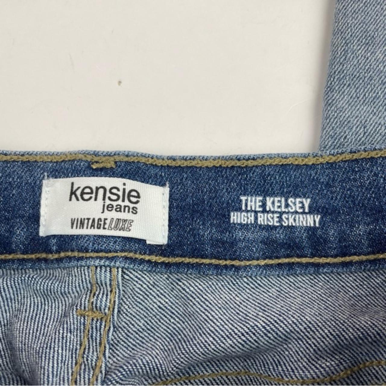 Kensie Jeans Kelsey High Rise Skinny Blue Denim - Depop