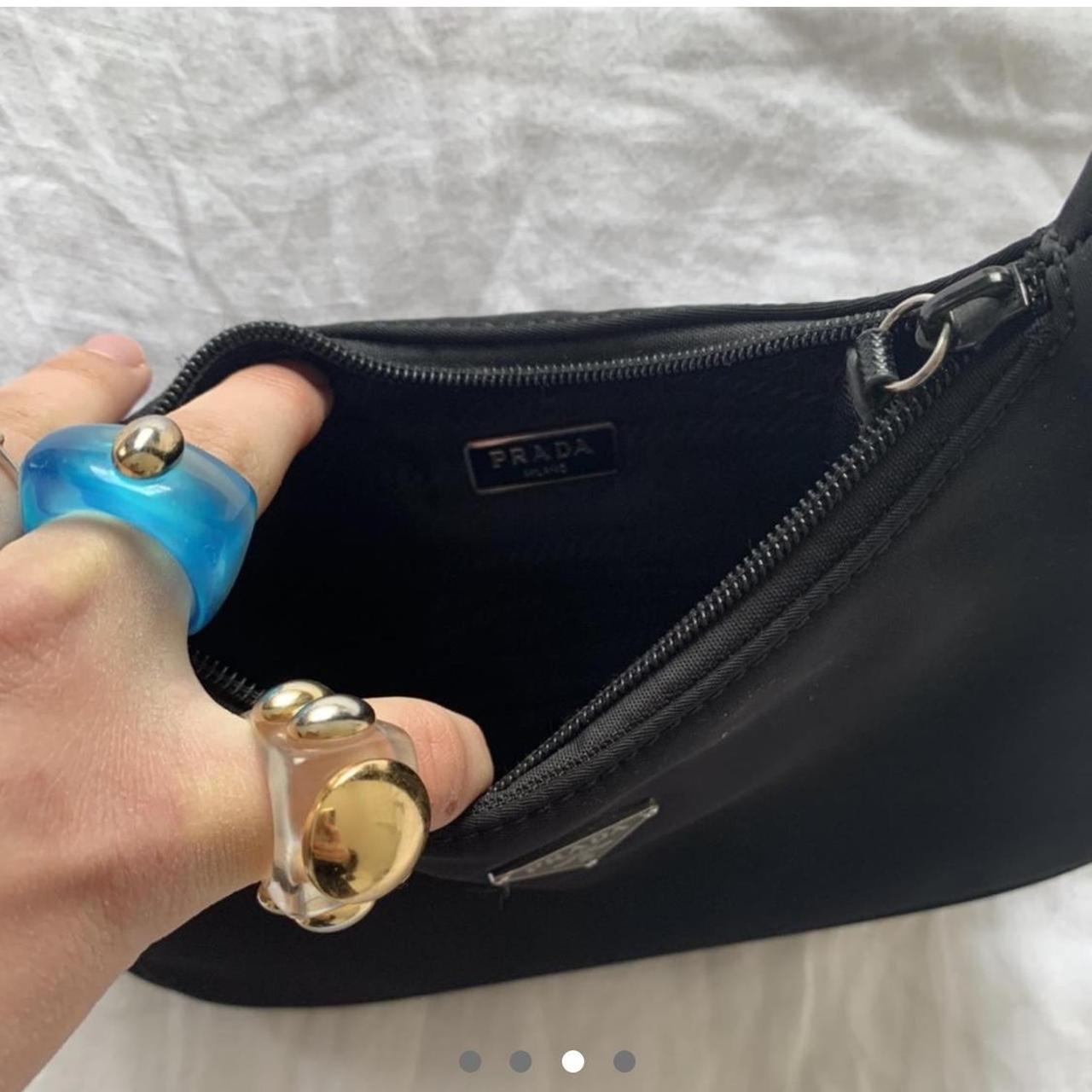 Black prada nylon shoulder bag perfect condition... Depop