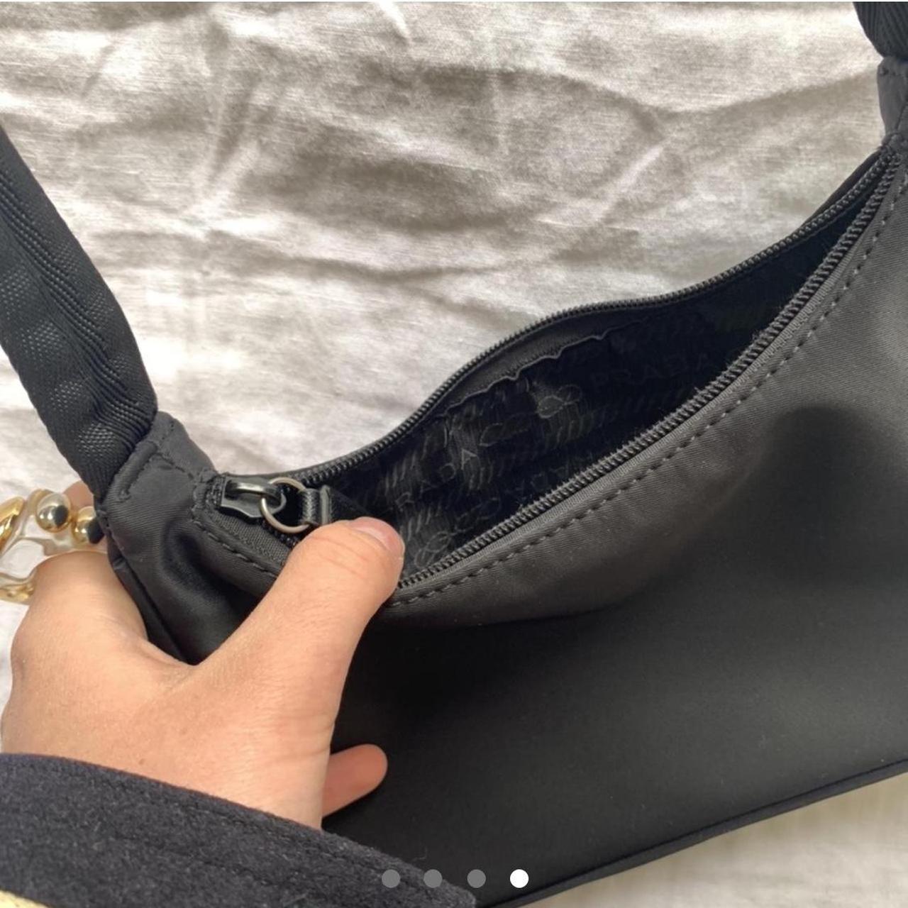 Black prada nylon shoulder bag perfect condition... Depop
