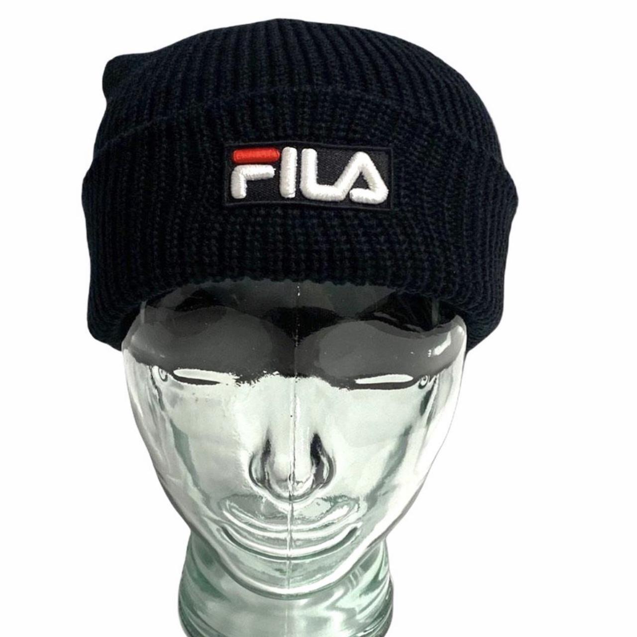 Black fila best sale beanie