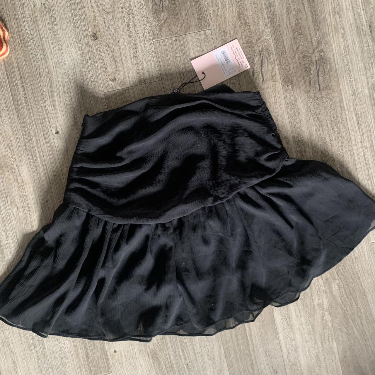 Black Missguided Mini Skort Missguided Pleat Detail... - Depop