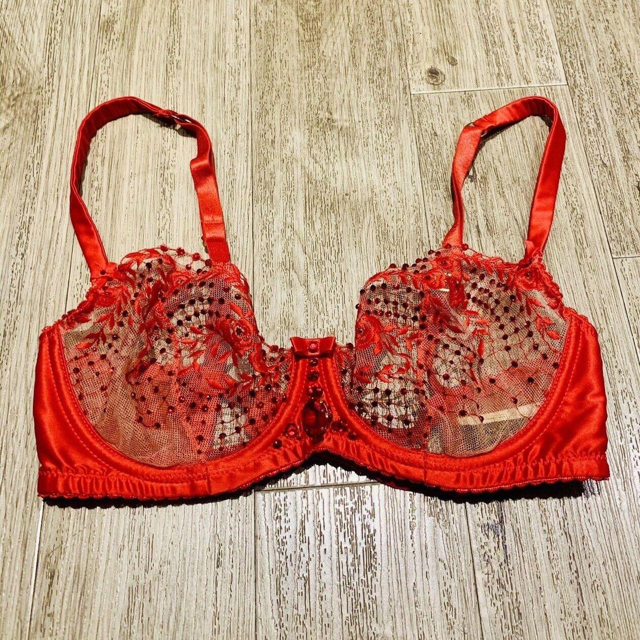 Dita Von Teese Rhinestoned Burlesque Bra Hand... - Depop