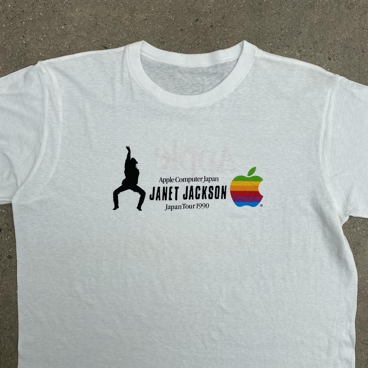 JANETJACKSON 1990年ツアーT 1990 Janet Jackson Rhythm Nation Tour Shirt Unisex Black