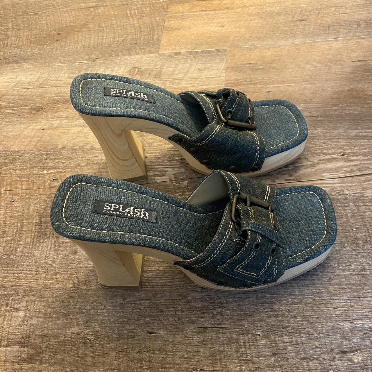 Diesel Women's Navy and Tan Sandals | Depop