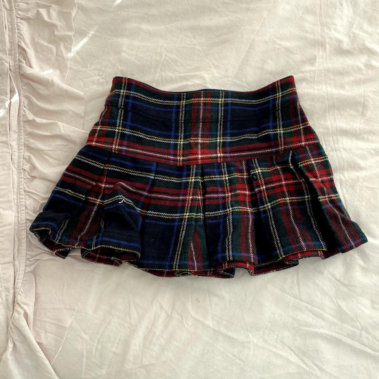 Abercrombie y2k plaid pleated mini skirt - Depop