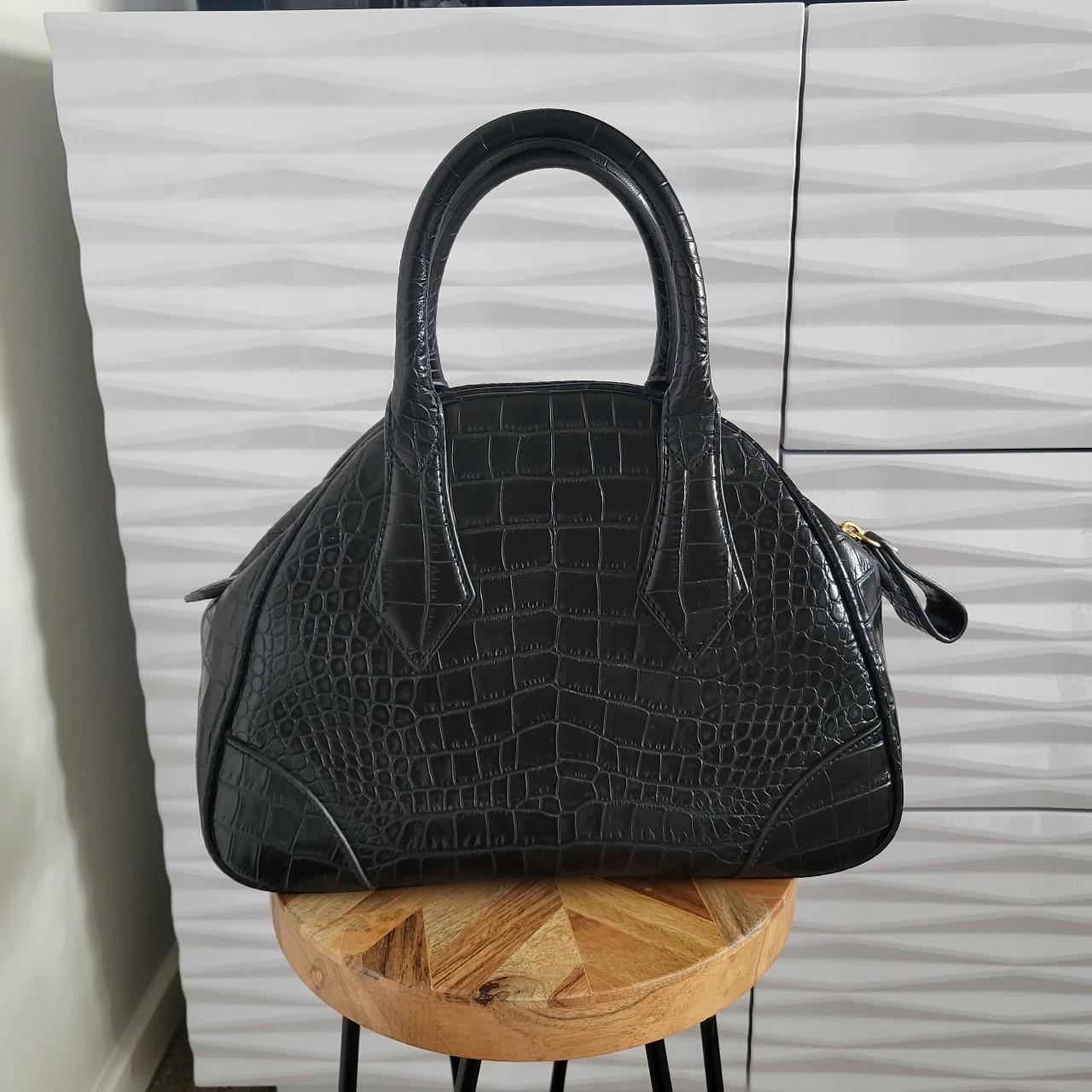 Vivienne Westwood GENUINE black croc handbag Approx... - Depop