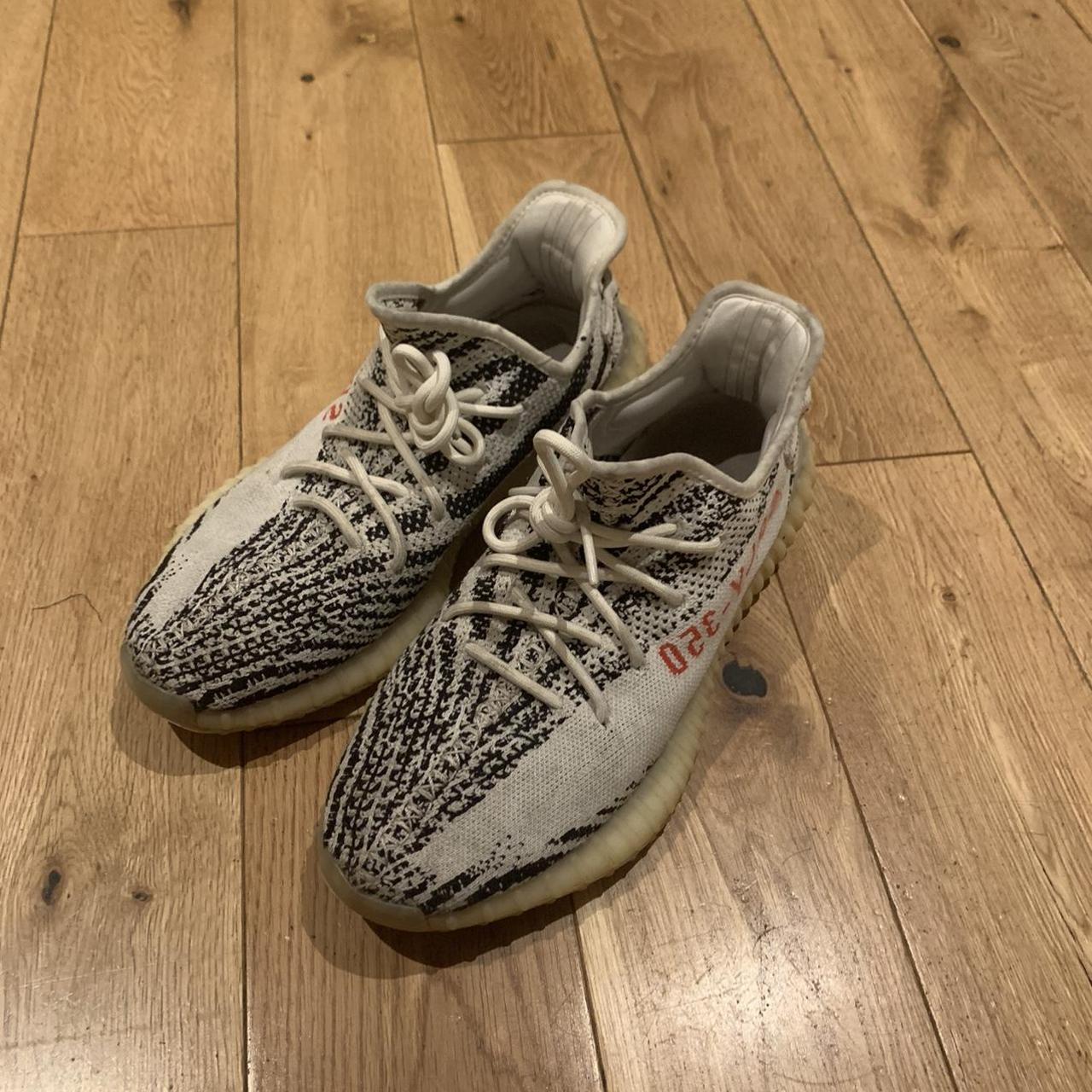 yeezy boost 350 zebra on feet