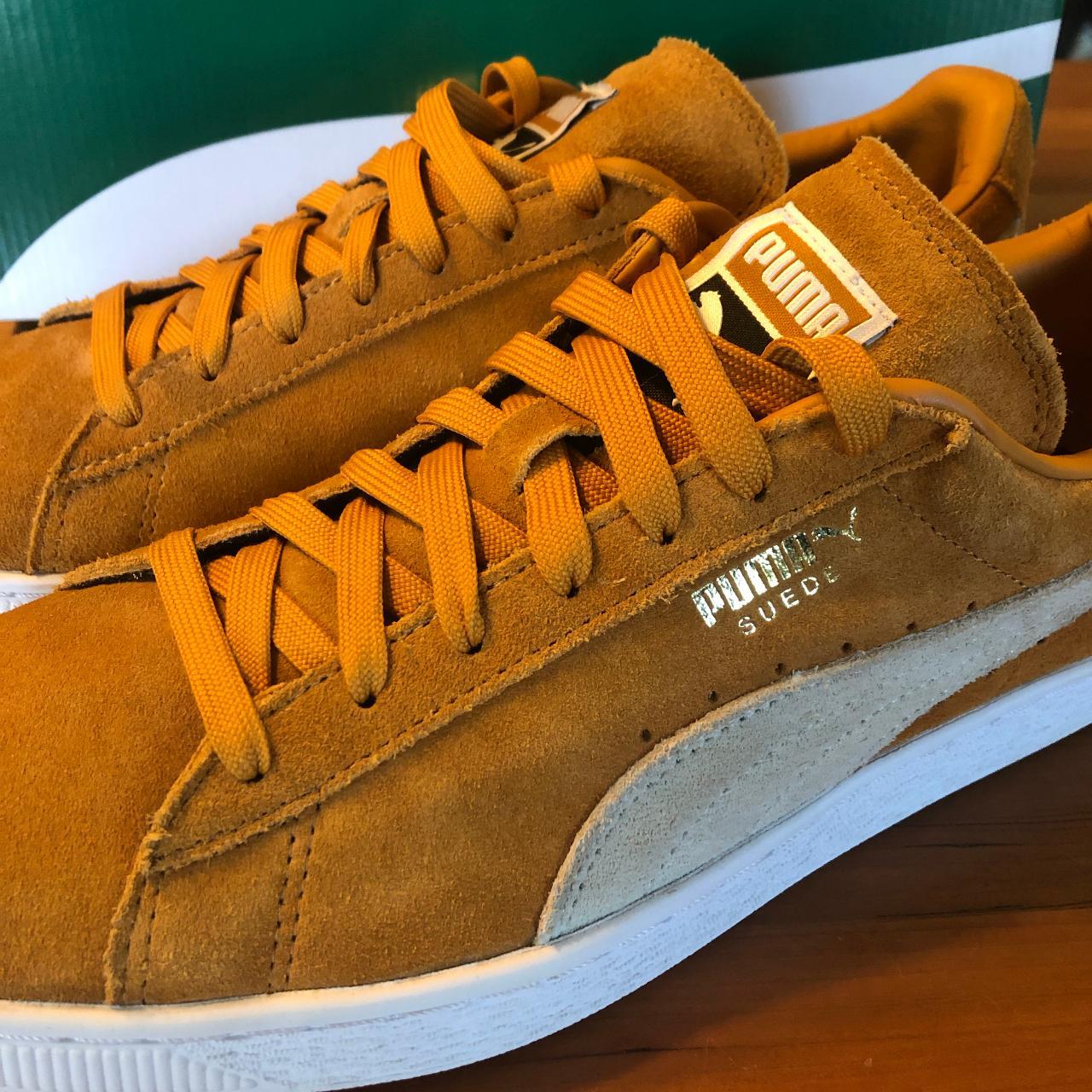 Puma Suede Inca Gold White Super clean colorway of. Depop