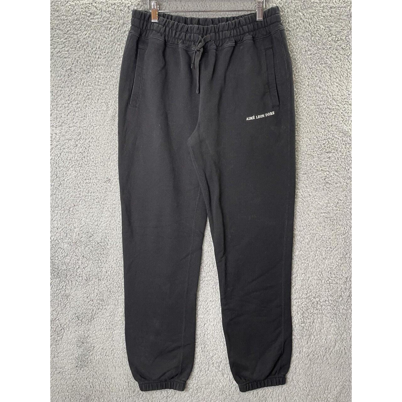 Aime Leon Dore Men's Black Joggers-tracksuits | Depop