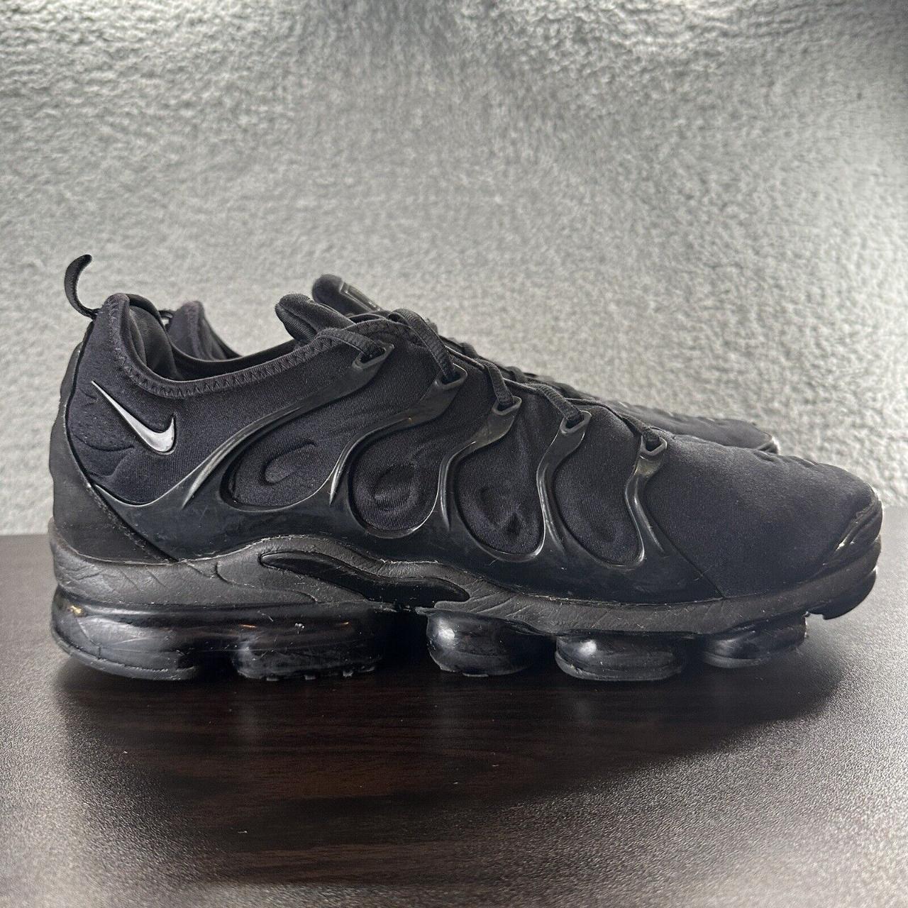 Nike Air VaporMax Plus Low Triple Black Mens Size 13... - Depop