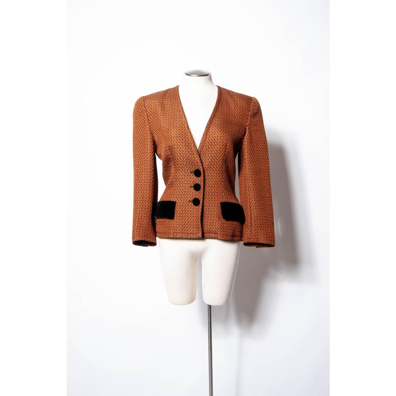 Adele Simpson Women's Tailored jacket - Brown/Bla… - image 1