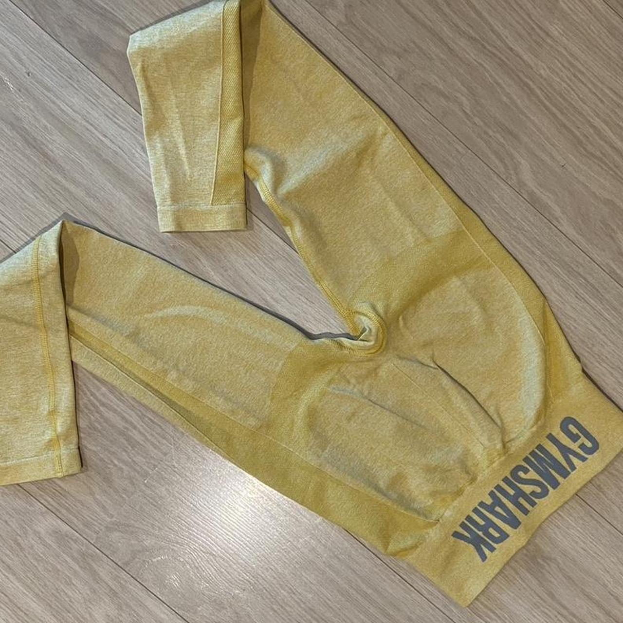 Gymshark yellow highwaisted flex leggings I - Depop