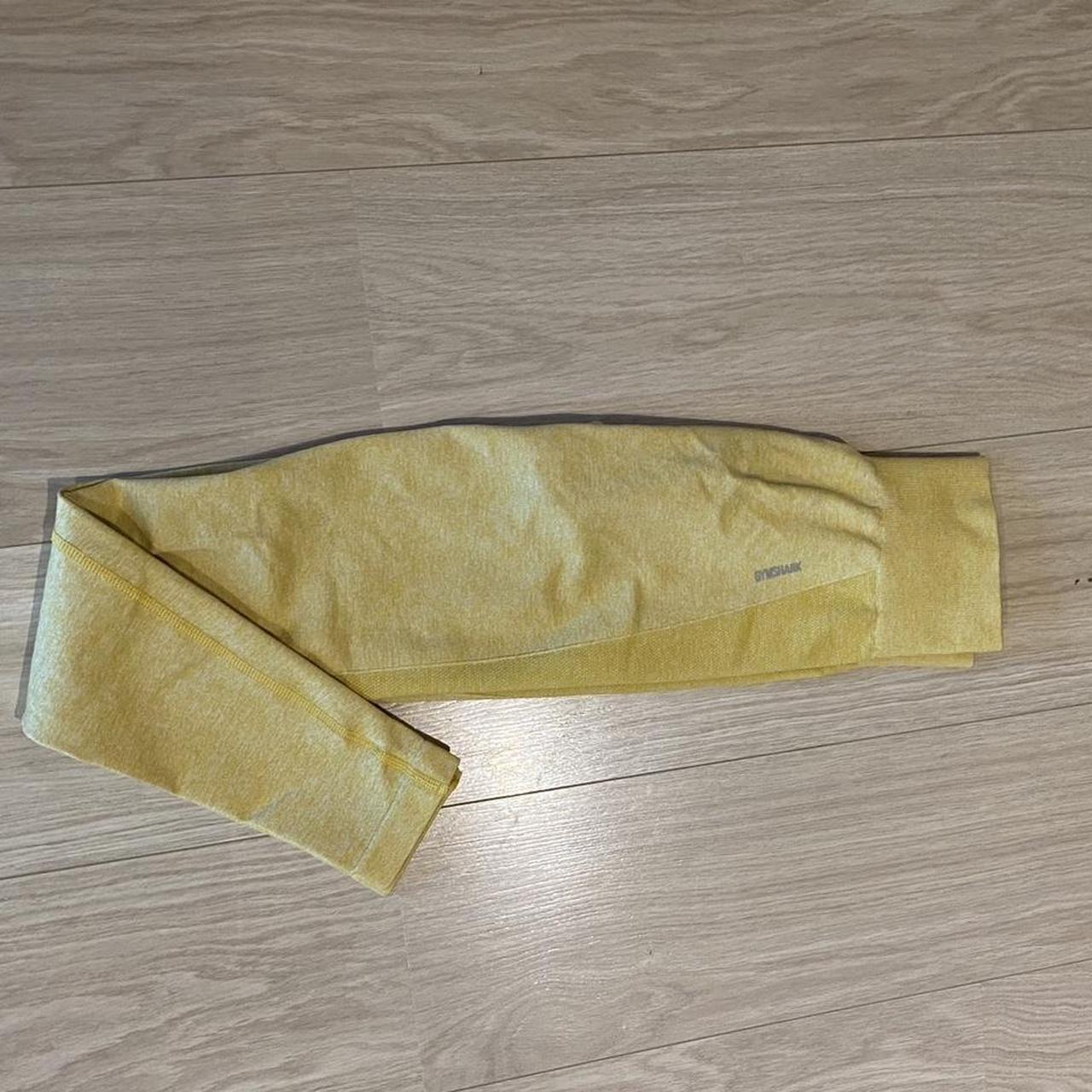 Gymshark yellow highwaisted flex leggings I - Depop