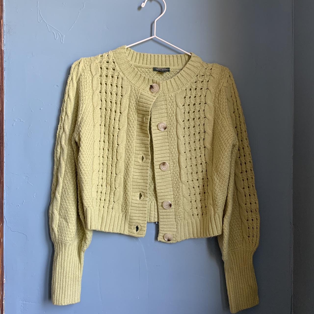 light green knit cardigan 🌱 cute cardigan with