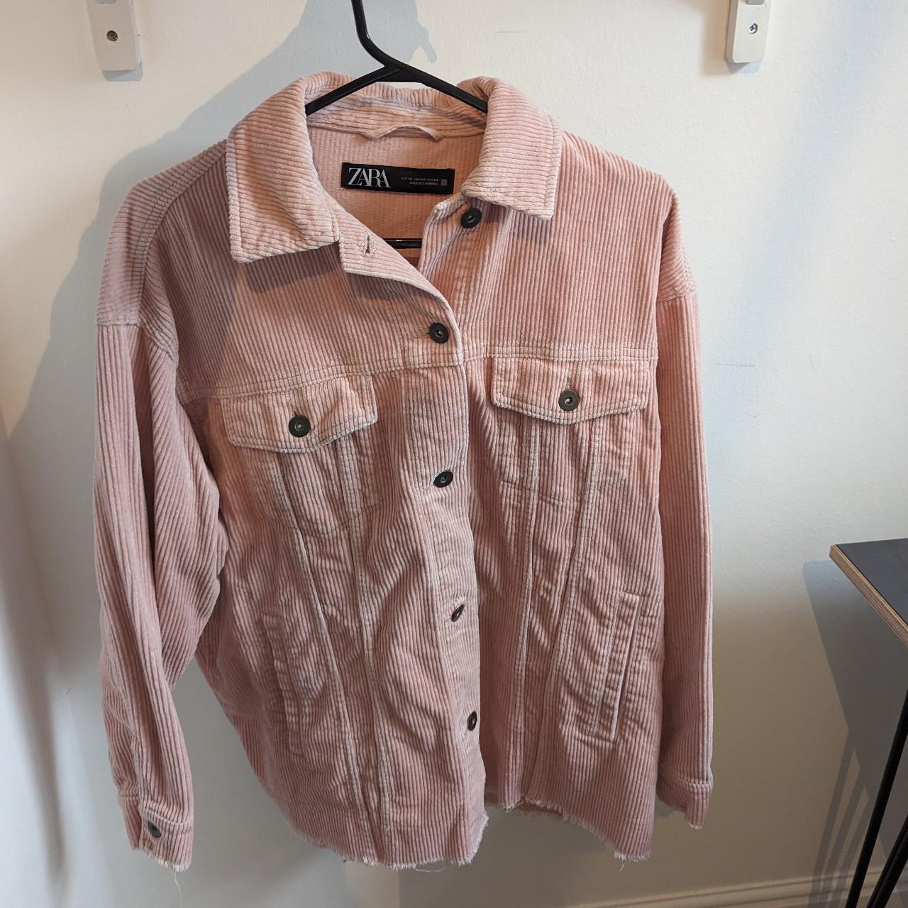 Zara cord shacket jacket in baby Size XS Depop
