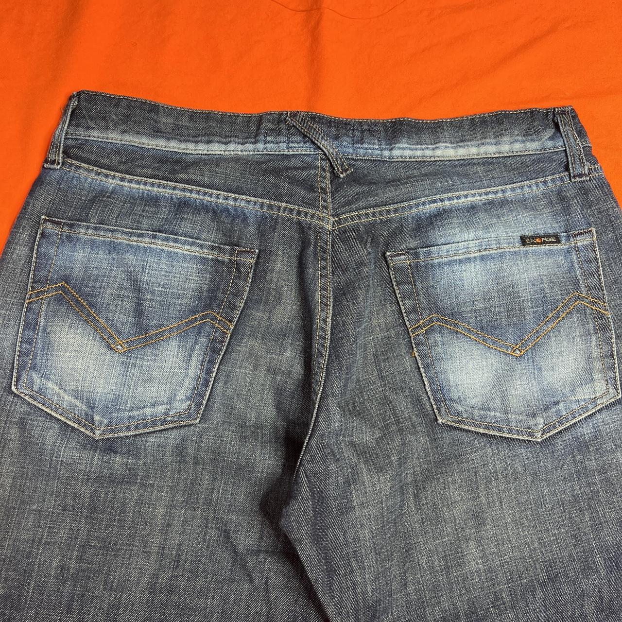 Energie Steven worn-out and distressed baggy... - Depop