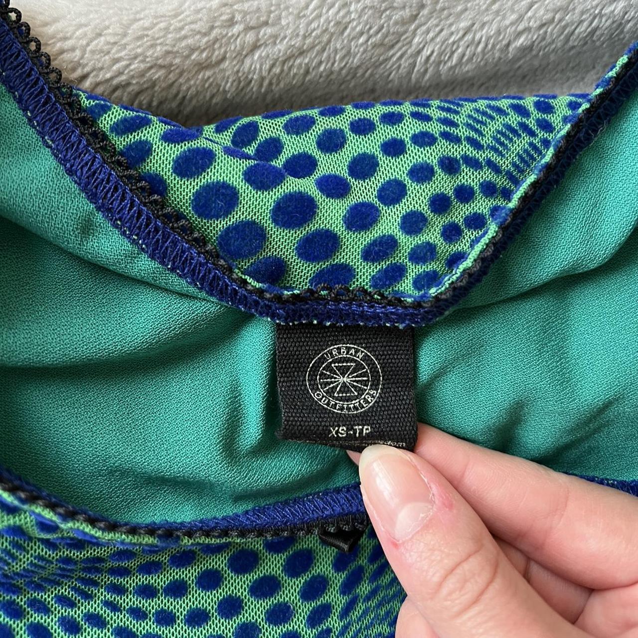 Super pretty Green and Blue Urban Outfitters skirt... - Depop
