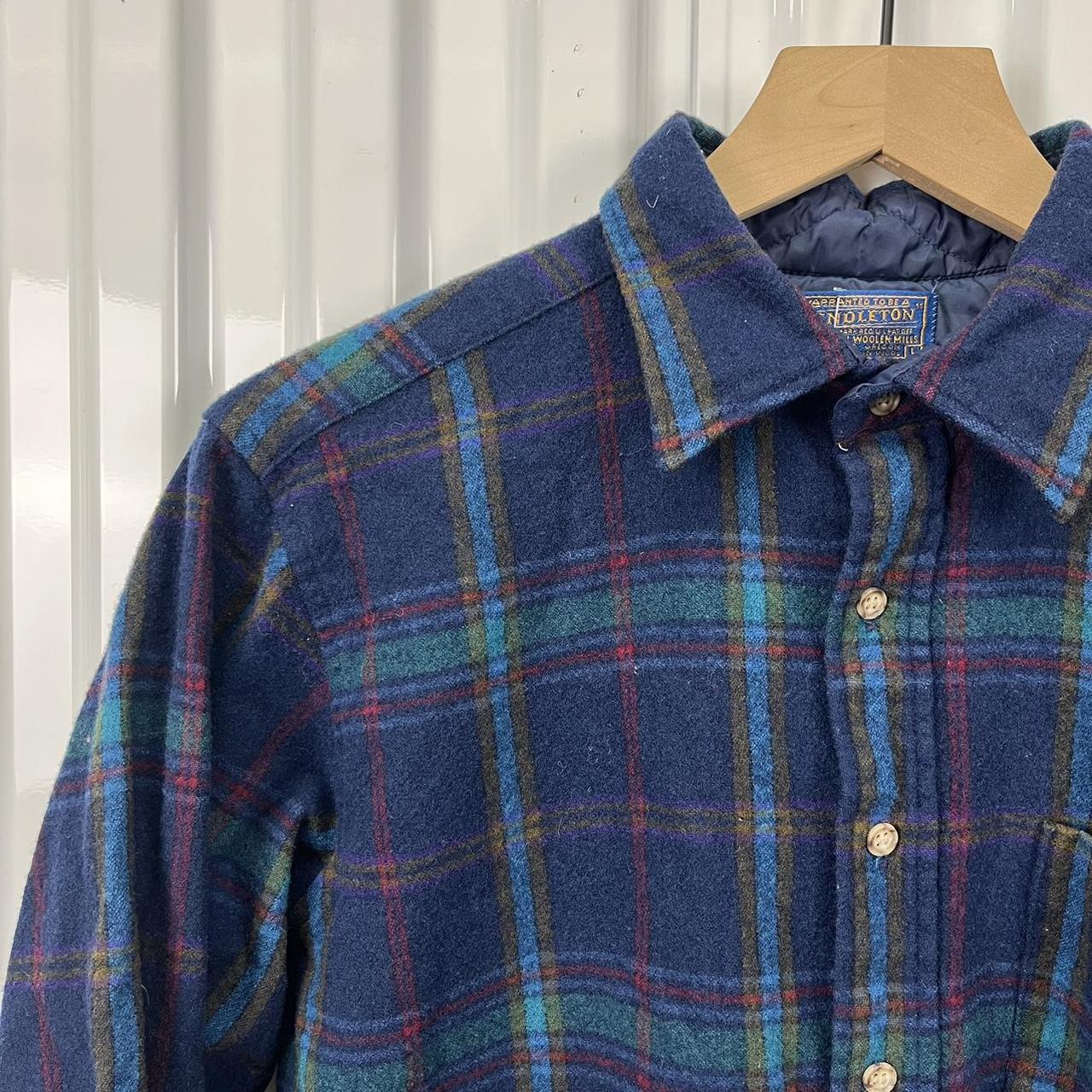 Blue 70s pendleton, classic vintage pendleton wool...