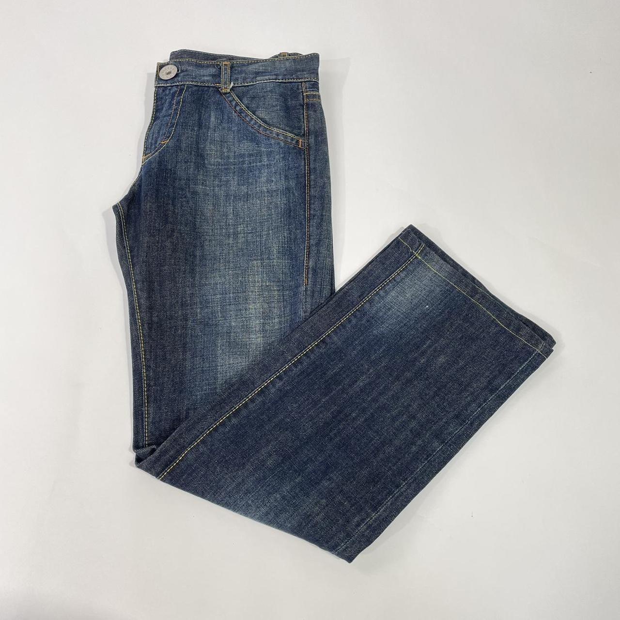 Miss Sixty Women's Navy and Blue Jeans | Depop