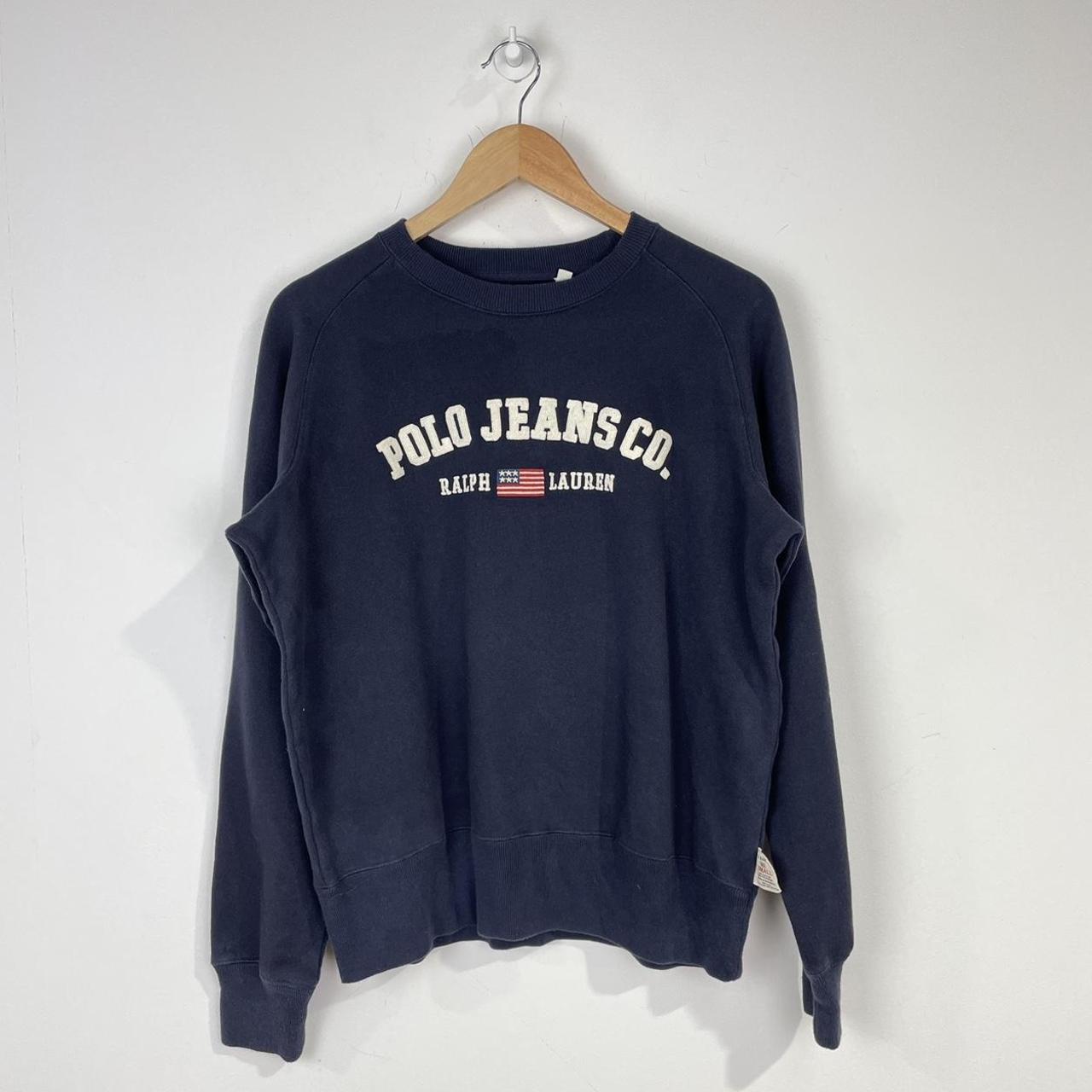 Polo Ralph Lauren Men's Navy Sweatshirt | Depop