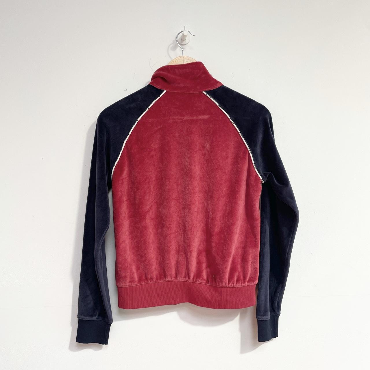 Champion Men's Red and Navy Sweatshirt | Depop