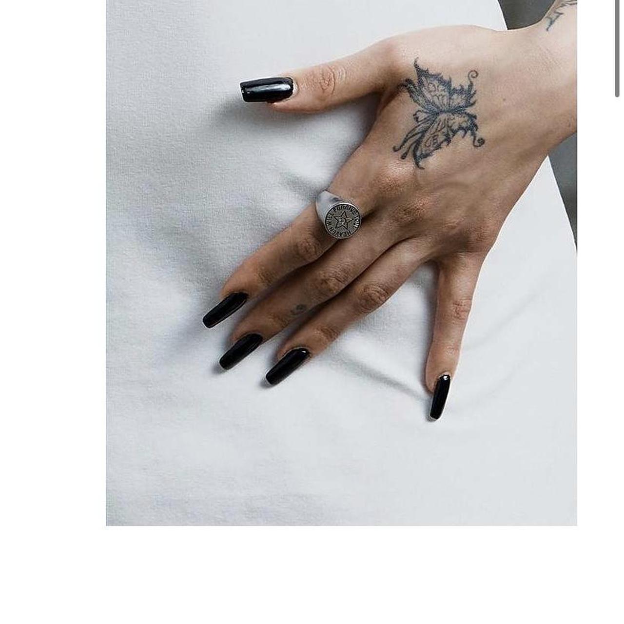 HEAVEN BY MARC JACOBS SIGNET INSCRIBED RING WITH | Depop