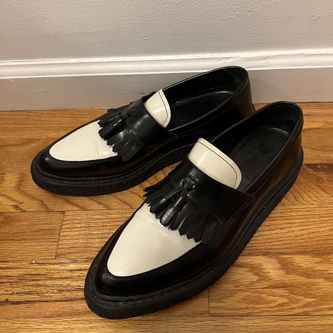 Le Loafer chunky penny slippers in glazed leather | Saint