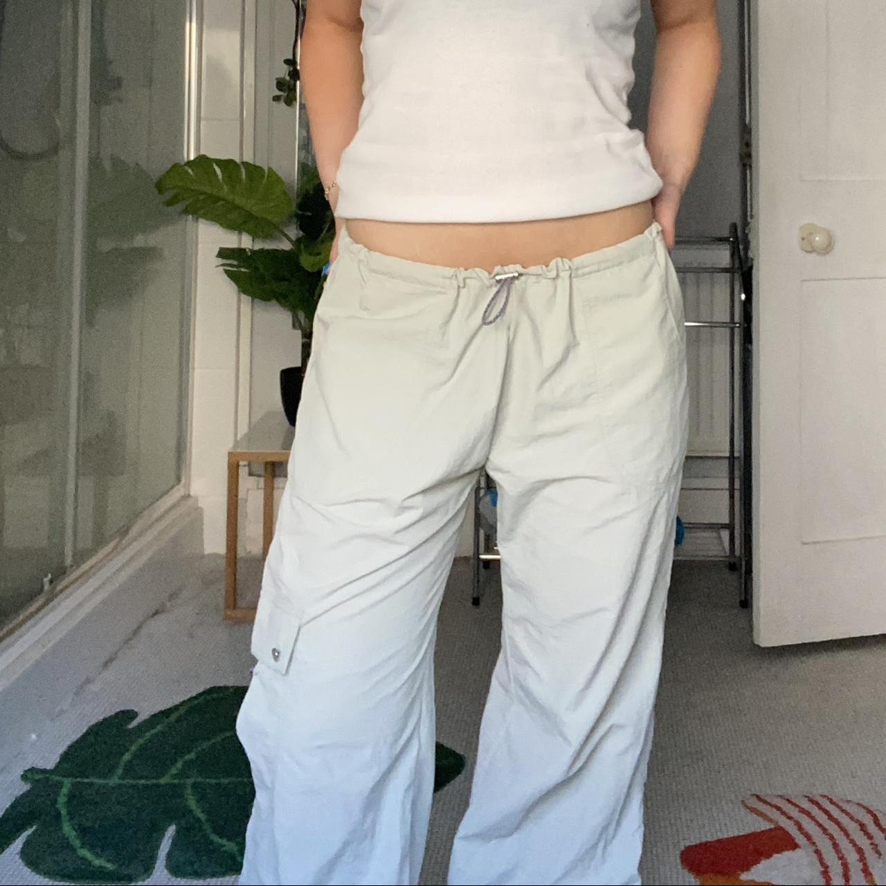 Oyster peachy den Mimi cargos. Little makeup mark on... - Depop