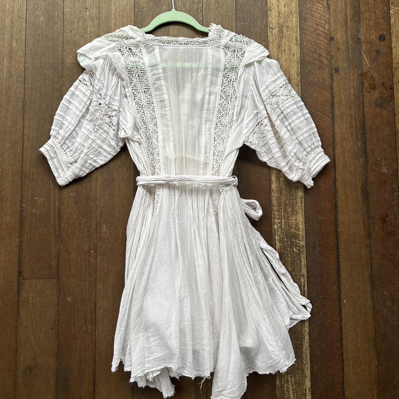 Free people gauze cotton dress Xs Some tiny tiny... - Depop