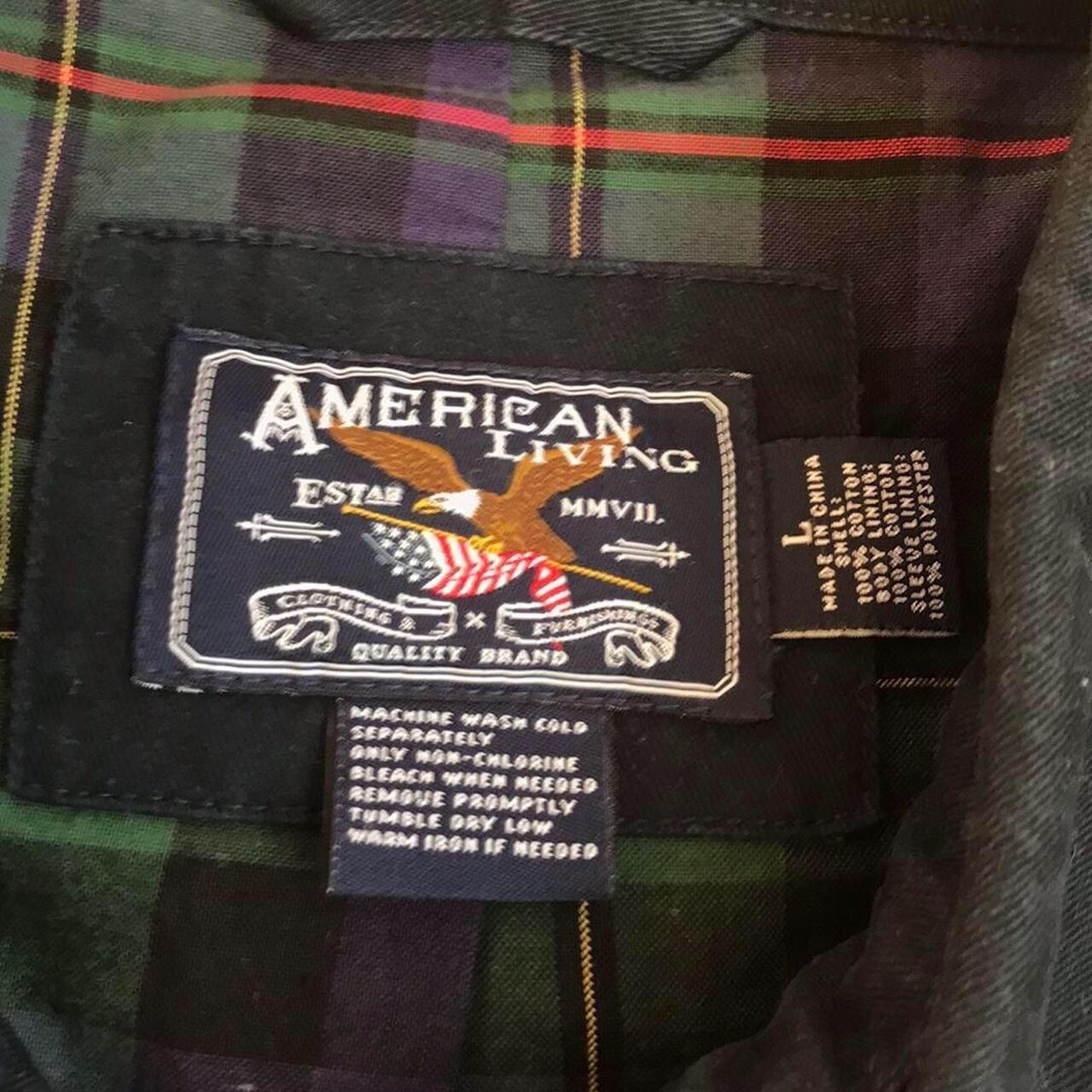 Vintage Harrington Jacket Dark Navy Blue American... - Depop