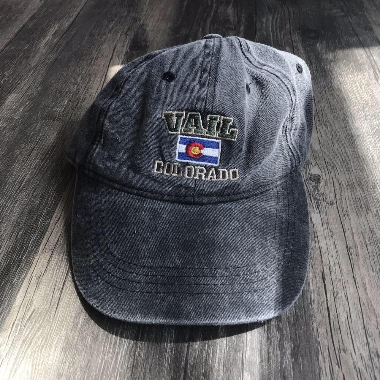 Vintage Cap Hat Y2K Vail Colorado State Flag... Depop